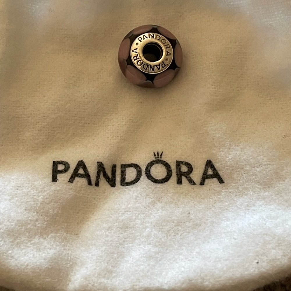 Glass purple gorgeous charm for Pandora bracelet.